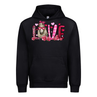 Black valentines day love horse Urban Hoodie - OliviaCreatesArt