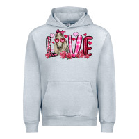 Heather Grey valentines day love horse Urban Hoodie - OliviaCreatesArt