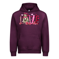 Mauve Wine valentines day love horse Urban Hoodie - OliviaCreatesArt