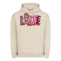 Pigment French Oak valentines day love horse Urban Hoodie - OliviaCreatesArt