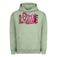 Pigment Oil Green valentines day love horse Urban Hoodie - OliviaCreatesArt