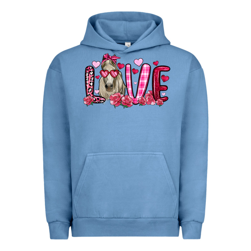 Valentines Day Love Horse Urban Hoodie by OliviaCreatesArt | Teevron