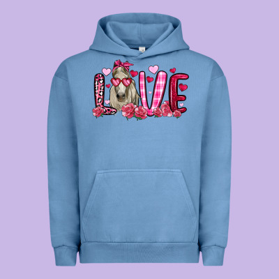 Valentines Day Love Horse Urban Hoodie Designed By Oliviacreatesart