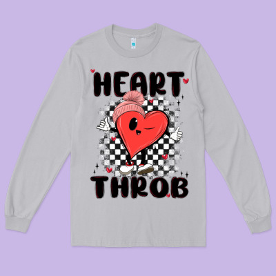 Heart Throb Long Sleeve Tee Designed By Maliassmallbusiness