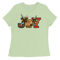 Matcha christmas joy cow Ladies Tee - RanaPortraitStore