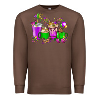 Chestnut Mardi Gras coffee cups Premium Sweatshirt - NancyCooperArtShop