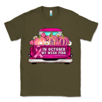 Army Green truck in october we wear pink Classic Tee - AdoDesignShop