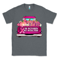 Charcoal Heather truck in october we wear pink Classic Tee - AdoDesignShop