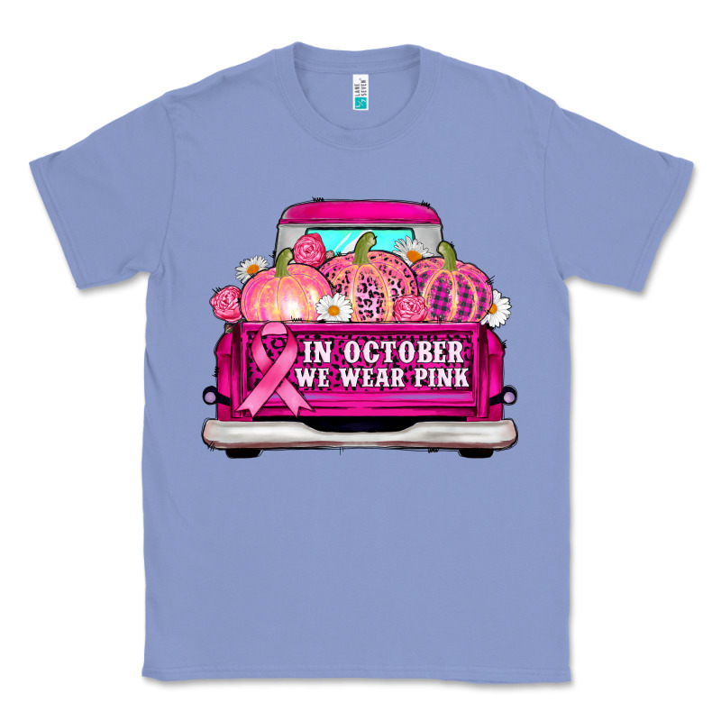 Truck In October We Wear Pink Classic Tee by AdoDesignShop | Teevron