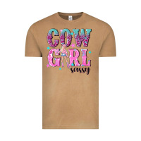 Vintage Camel cowgirl sassy with pink cowgirl Vintage Tee - NancyCooperArtShop