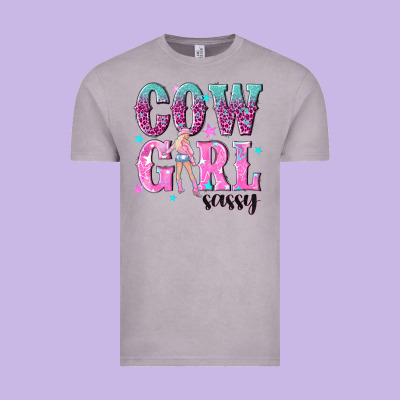 Cowgirl Sassy With Pink Cowgirl Vintage Tee Designed By Nancycooperartshop