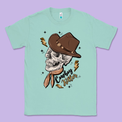 Cowboy Killer Classic Tee Designed By Maliassmallbusiness