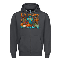 Smoke fall for jesus he never leaves Zipper Hoodie - BundleAndBundleShop