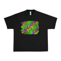 Black mardi gras fleur de lis background Urban Heavy Tee - Jasminsmagicworld