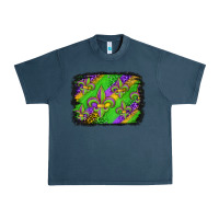 Midnight Navy mardi gras fleur de lis background Urban Heavy Tee - Jasminsmagicworld