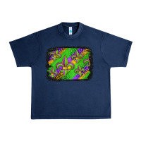 Navy mardi gras fleur de lis background Urban Heavy Tee - Jasminsmagicworld