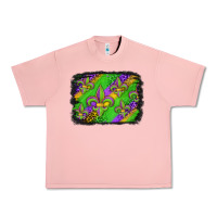 Salmon mardi gras fleur de lis background Urban Heavy Tee - Jasminsmagicworld