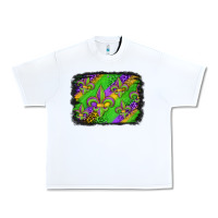 White mardi gras fleur de lis background Urban Heavy Tee - Jasminsmagicworld