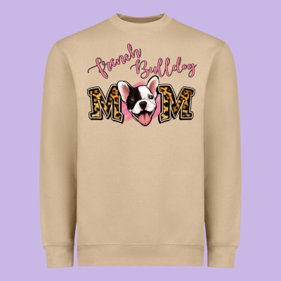 French Bulldog Mom Heavyweight Sweatshirt Designed By Jasminsmagicworld