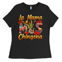Black La Mama mas Chingona Ladies Tee - texasbilliewilder