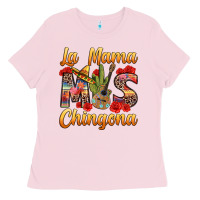 Bubblegum Pink La Mama mas Chingona Ladies Tee - texasbilliewilder