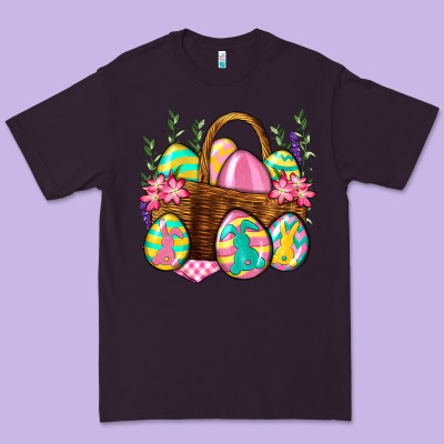 Easter Eggs With Basket Easter Day Premium Tee Designed By Neo Western