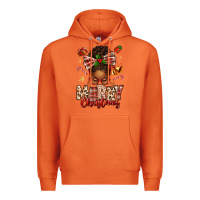 Carrot merry christmas afro messy bun Premium Hoodie - texasbilliewilder