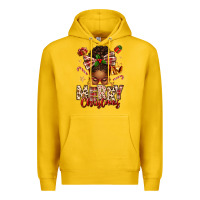 Lemon merry christmas afro messy bun Premium Hoodie - texasbilliewilder