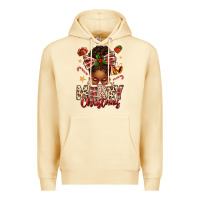 Pina Colada merry christmas afro messy bun Premium Hoodie - texasbilliewilder
