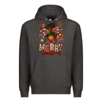 Smoke merry christmas afro messy bun Premium Hoodie - texasbilliewilder