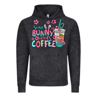 Vintage Black some bunny needs coffee easter Vintage Hoodie - Jasminsmagicworld