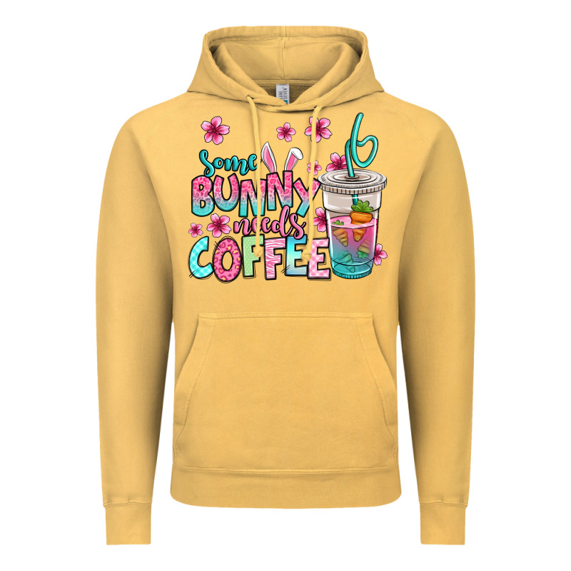 Some Bunny Needs Coffee Easter Vintage Hoodie by Jasminsmagicworld | Teevron