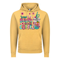 Vintage Mustard some bunny needs coffee easter Vintage Hoodie - Jasminsmagicworld