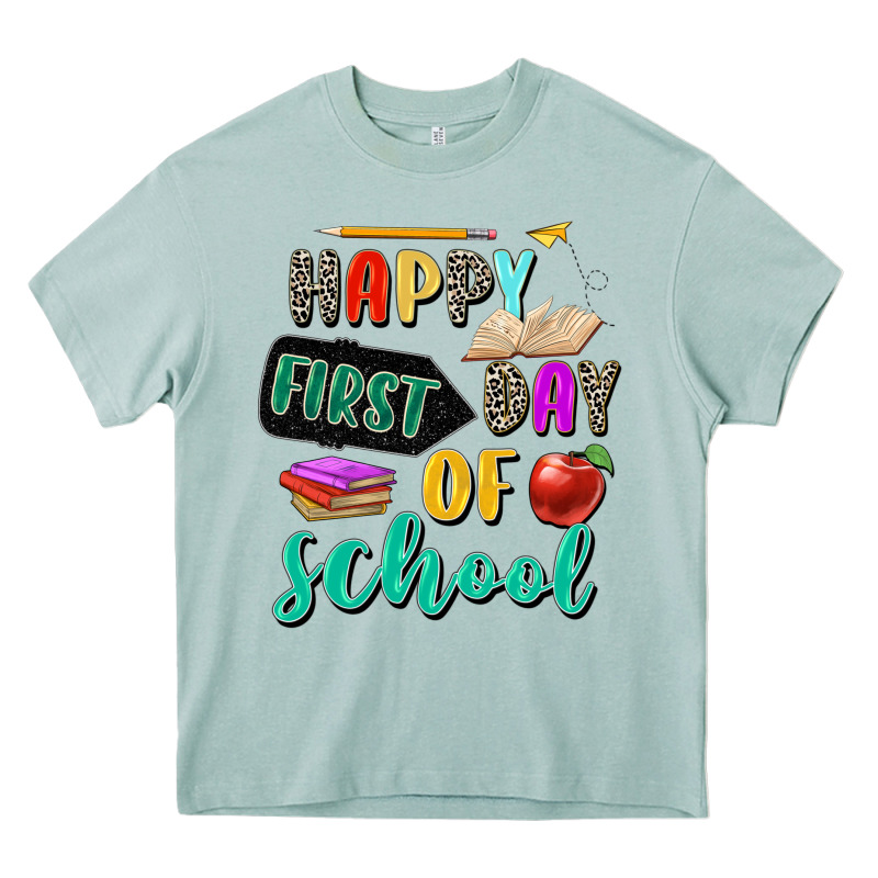 Happy First Day Of School Heavy Core Tee by Zillion Design Studio | Teevron