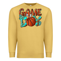 Antique Gold Game day leopard basketball Premium Sweatshirt - NancyCooperArtShop