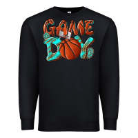 Black Game day leopard basketball Premium Sweatshirt - NancyCooperArtShop