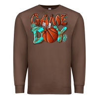 Chestnut Game day leopard basketball Premium Sweatshirt - NancyCooperArtShop