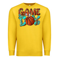 Lemon Game day leopard basketball Premium Sweatshirt - NancyCooperArtShop