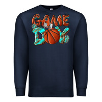 Navy Game day leopard basketball Premium Sweatshirt - NancyCooperArtShop
