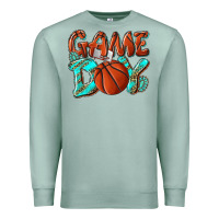 Seafoam Game day leopard basketball Premium Sweatshirt - NancyCooperArtShop