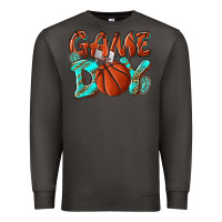 Smoke Game day leopard basketball Premium Sweatshirt - NancyCooperArtShop