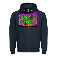 Navy spooky mama tumbler Zipper Hoodie - BundleAndBundleShop