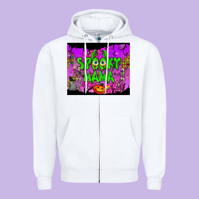 Spooky Mama Tumbler Zipper Hoodie Designed By Bundleandbundleshop