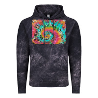 Cloud Black tie dye leopard cowhide glitter background Vintage Hoodie - Artiststas