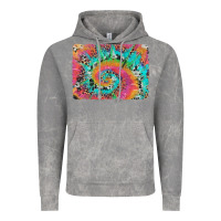 Cloud Rock tie dye leopard cowhide glitter background Vintage Hoodie - Artiststas