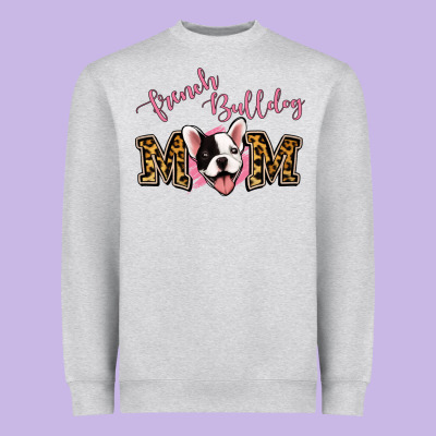 French Bulldog Mom Heavyweight Sweatshirt Designed By Jasminsmagicworld