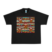 Black christmas turquoise serape highland cow Urban Heavy Tee - BarkalooDesign