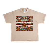 French Oak christmas turquoise serape highland cow Urban Heavy Tee - BarkalooDesign