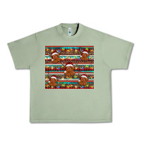 Oil Green christmas turquoise serape highland cow Urban Heavy Tee - BarkalooDesign