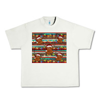 Pistachio christmas turquoise serape highland cow Urban Heavy Tee - BarkalooDesign